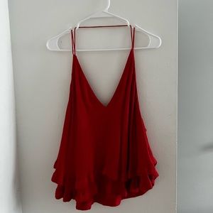 Free people ruffle cami!!! Price is negotiable